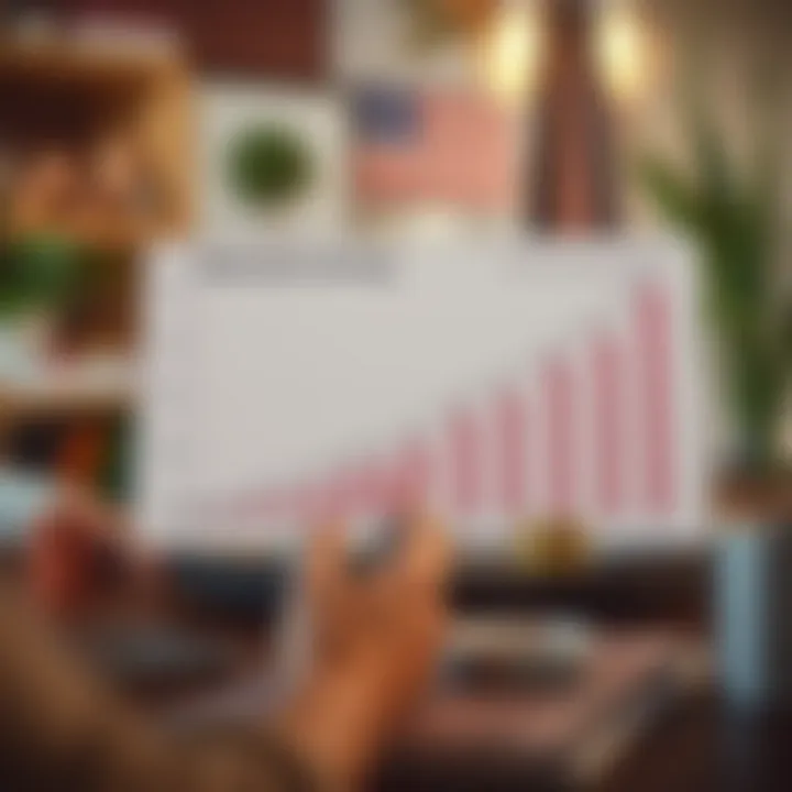 Visual representation of retirement savings growth over time Retirement savings growth chart