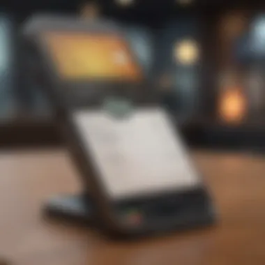Mobile Banking Interface with Check Deposit Feature Modern mobile banking interface displaying check deposit option
