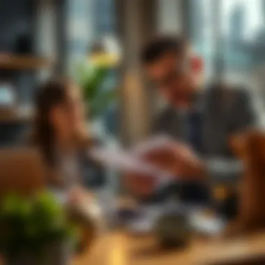 Collaborative Financial Planning Client and advisor reviewing financial goals together