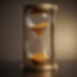 Golden Hourglass Symbolizing Time and Retirement Planning