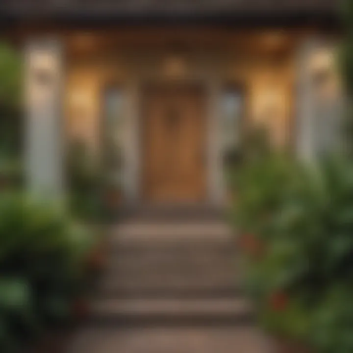 Welcoming entrance of a cozy Maui home