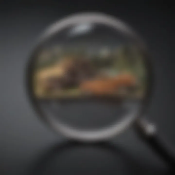 Illustration of a magnifying glass focusing on education expense deductions