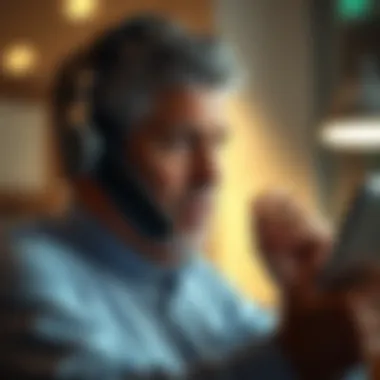 Person making a phone call for assistance