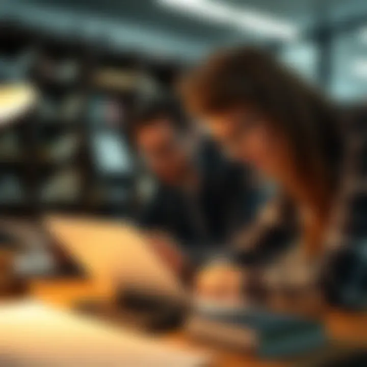 Self-employed individuals calculating taxes