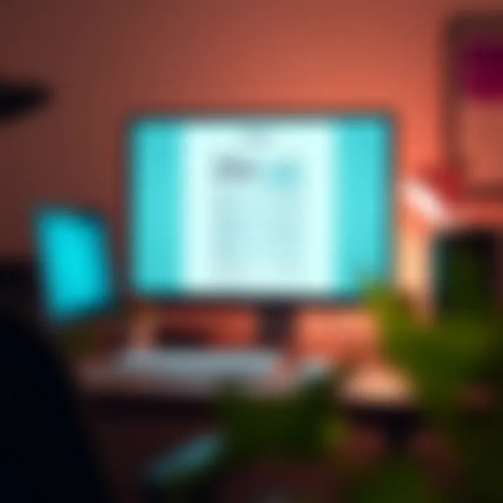 Digital Workspace for Accessing W-2 Illustration of a digital workspace with a computer screen displaying a W-2 form