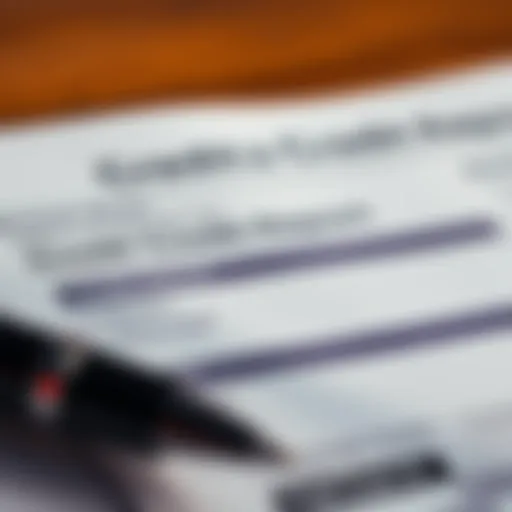 A close-up view of a credit report highlighting key sections relevant for mortgage preapproval
