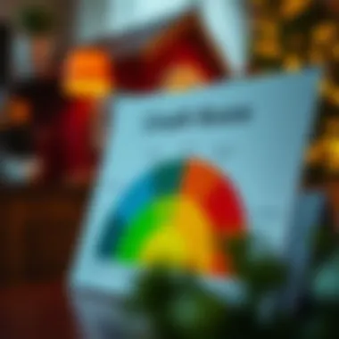 A visual representation of the credit score range and its impact on mortgage eligibility