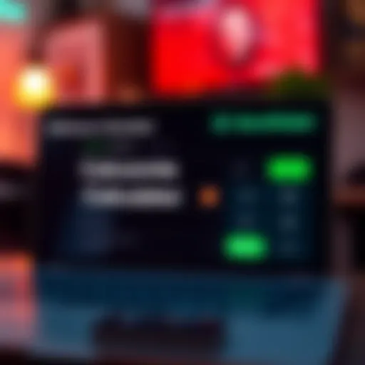 Visual representation of a refinance calculator interface.