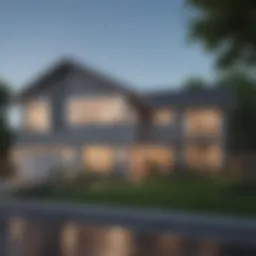 A modern home representing mortgage services