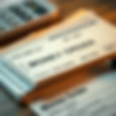 Documentation Needed for Cashing A close-up of documents required for cashing a money order.