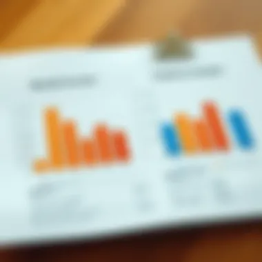 Graphs illustrating potential rental income and expenses analysis