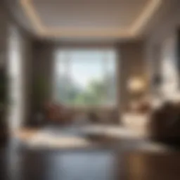 Elegant interior design of a rental property