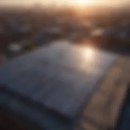 Innovative solar panel technology on rooftops