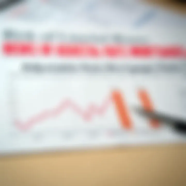 Chart illustrating potential risks associated with adjustable-rate mortgages