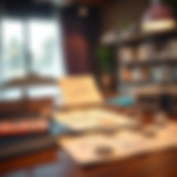 A collection of diverse investment options laid out on a table