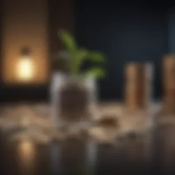 Conceptual representation of investment growth