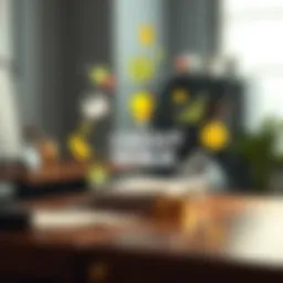 Illustration depicting the concept of credit repair with financial symbols