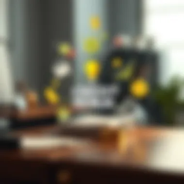 Illustration depicting the concept of credit repair with financial symbols