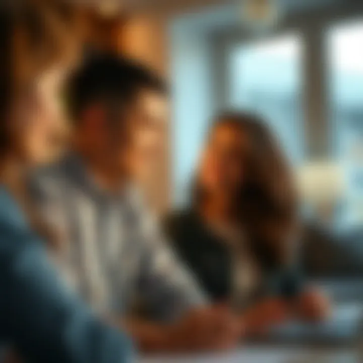 A confident individual discussing terms with a real estate agent.