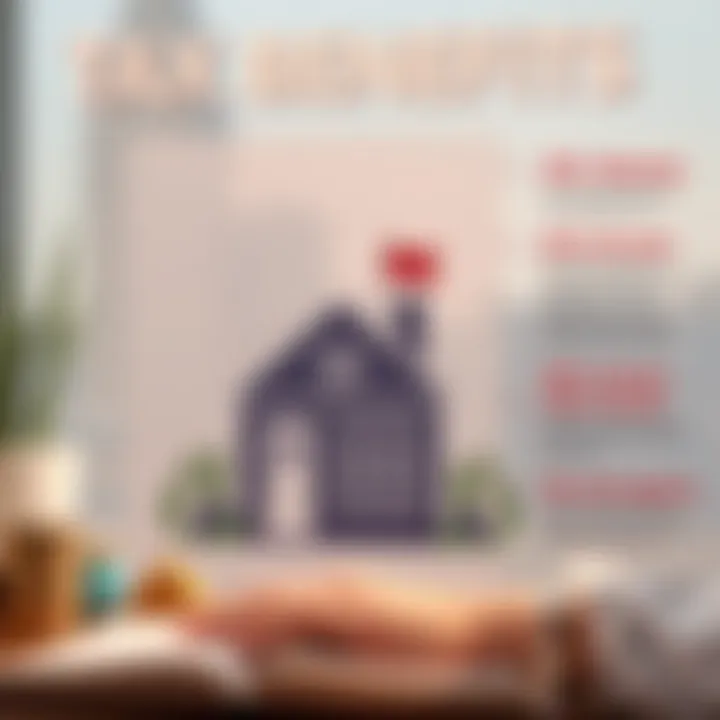 An infographic depicting tax benefits associated with rental property losses