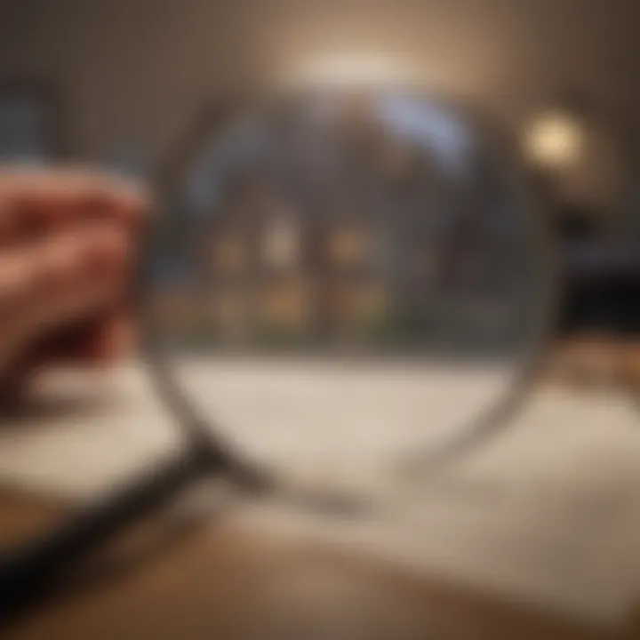 Illustration of a magnifying glass focusing on tax regulations