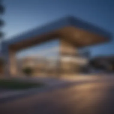 Innovative Architectural Design of Texas Bank Modern architectural design of a Texas bank