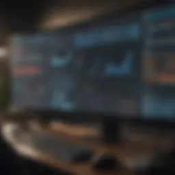 Visual representation of diverse trading platforms on a digital screen