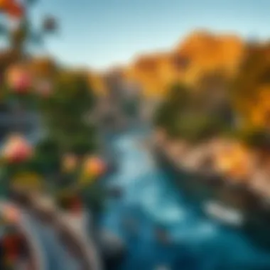 Ideal Climate for Relaxation Beautiful landscape representing a favorable climate