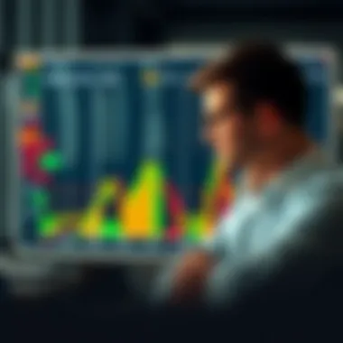 Chart comparing novice and experienced trader approaches