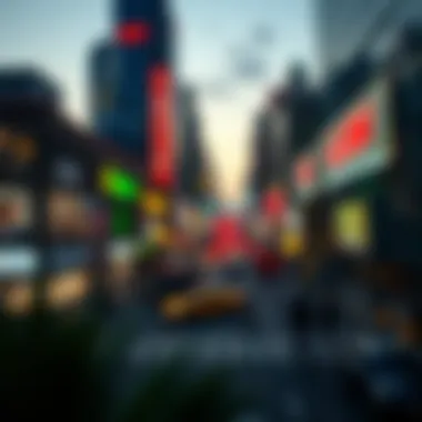 Dynamic market trends at dawn