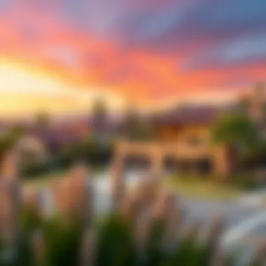 A scenic view of California properties