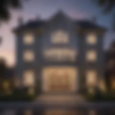 Elegant House Exterior at Dusk