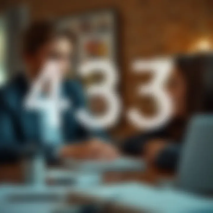 Visual representation of the 403b 55 rule