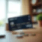 An illustration showing a credit card with low credit score implications