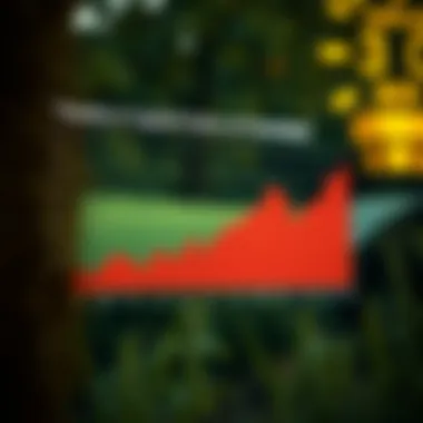 Graph depicting capital gains trends over time