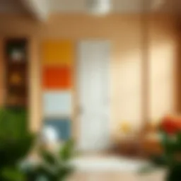 Color palette showcasing various paint options