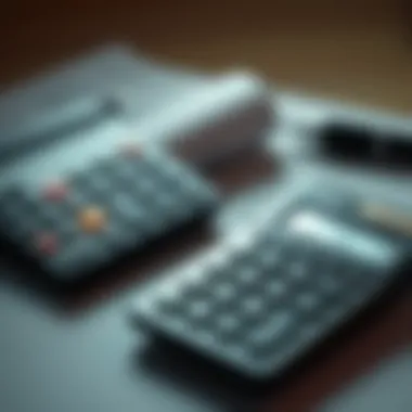 Calculating Taxes: A Tool for Financial Planning Calculator with tax documents