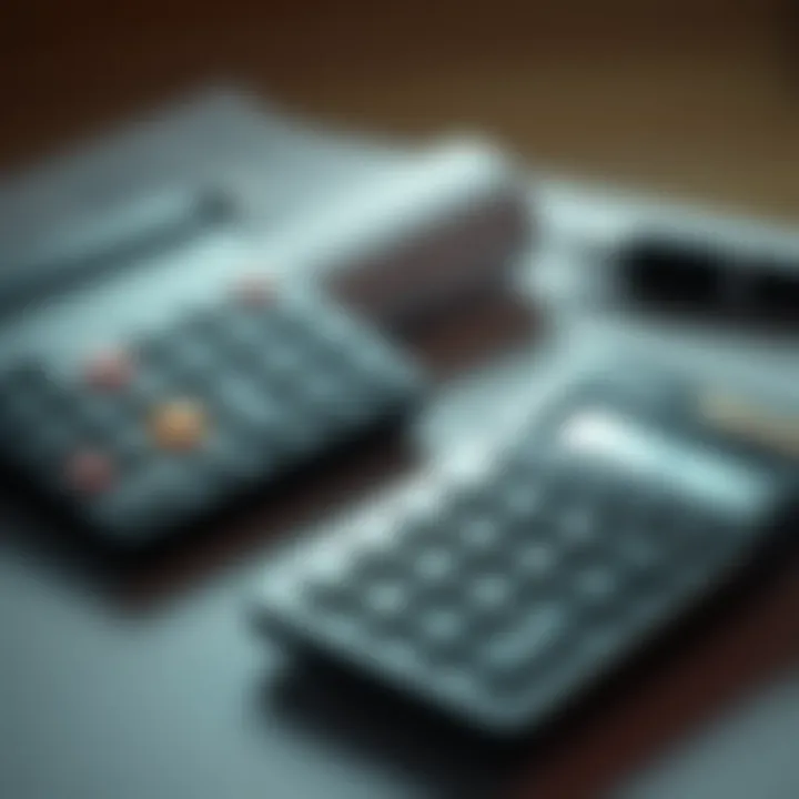 Calculating Taxes: A Tool for Financial Planning Calculator with tax documents