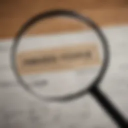 Illustration depicting a magnifying glass over a savings account