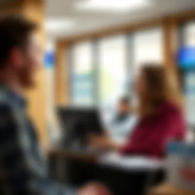 Customer Engagement at Local Bank An engaging customer service interaction at a local bank