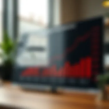 A chart displaying interest rate trends