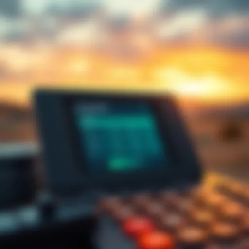 Exploring RV Calculator Functionality A detailed illustration of an RV calculator interface displaying financing options.