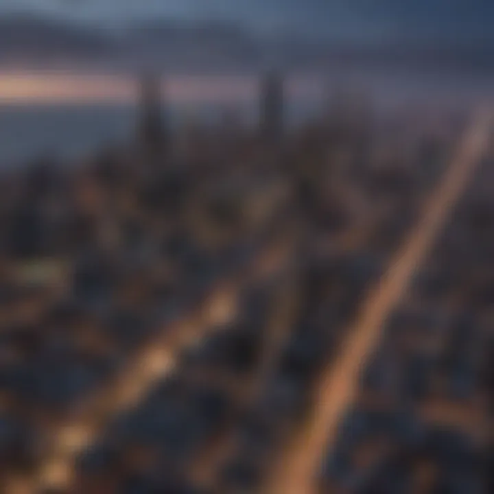 Aerial view of Chicago skyline showcasing residential areas