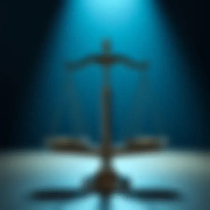 A balanced scale representing spousal support considerations