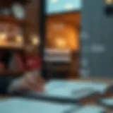 Conceptual diagram showcasing financial planning methodologies