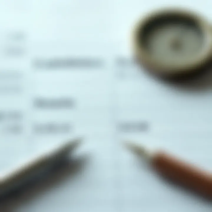 Assets versus liabilities comparison chart