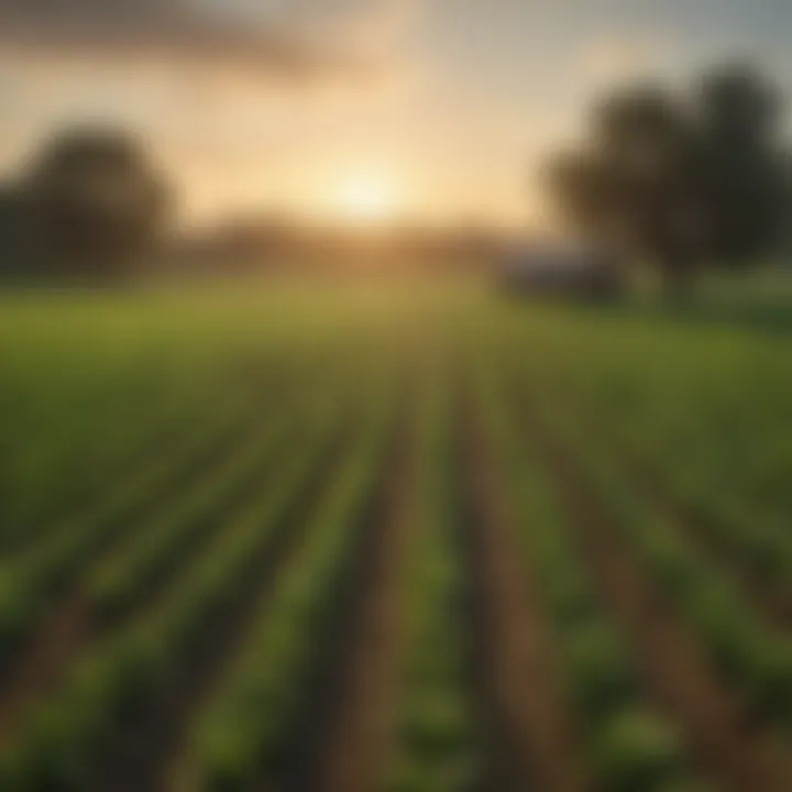 Green USDA Farm Field