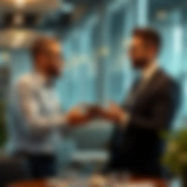 Advisor and Client Discussing Investment Strategies Financial advisor discussing investment strategies with a client