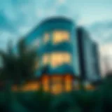 A modern office building representing a wealth management firm in Charlotte, NC
