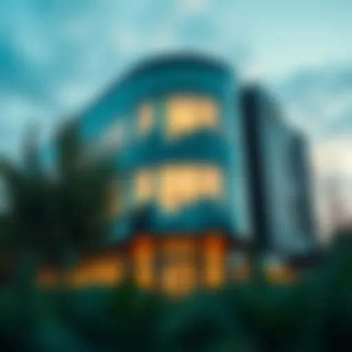 A modern office building representing a wealth management firm in Charlotte, NC